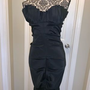 Black Strapless KNOCKOUT Chic Mermaid Gown Size 6